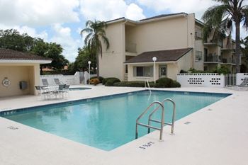 Sparkling swimming pool